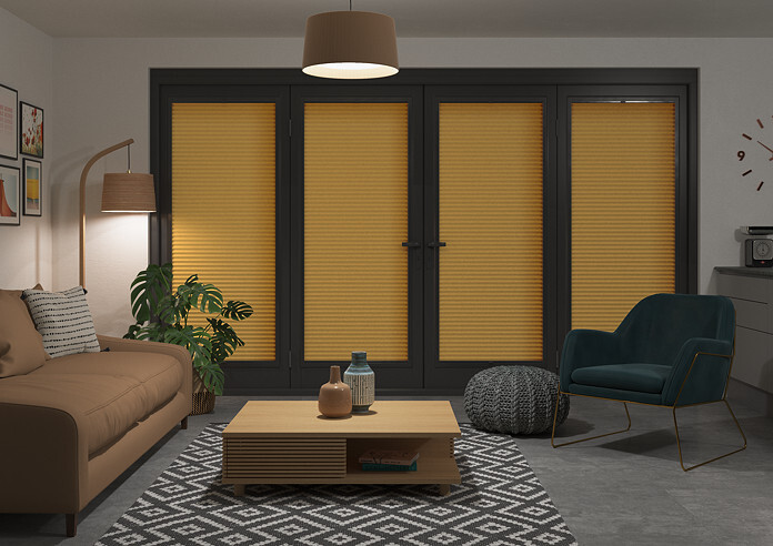 Honeycomb (Blackout), Ochre - Perfect Fit Blind - Image 7